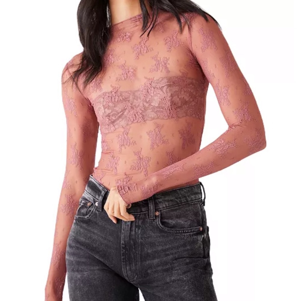 NWT Free People Pink Layering Top